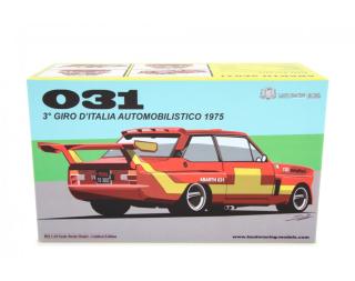 Fiat Abarth 031 Bertone Giro d`Italia 1975 Ver. Presentazione Laudoracing 1:18 Resinemodell (Türen, Motorhaube... nicht zu öffnen!)